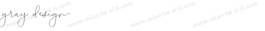 gray design字体转换